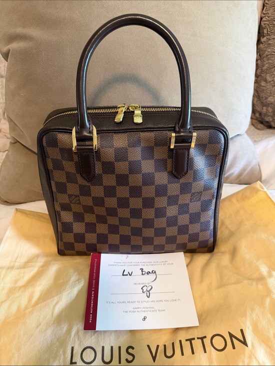 Louis Vuitton Handbags - EUC Louis Vuitton Damier Ebene Brera Bag with Dust bag, unbranded leather strap